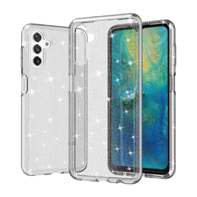 For Samsung Galaxy A13 5G Shockproof Terminator Style Glitter Powder Protective Phone Case