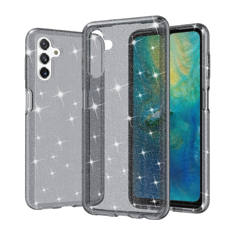 For Samsung Galaxy A13 5G Shockproof Terminator Style Glitter Powder Protective Phone Case