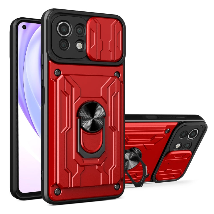 For Xiaomi Mi 11 Lite Sliding Camshield Card Phone Case