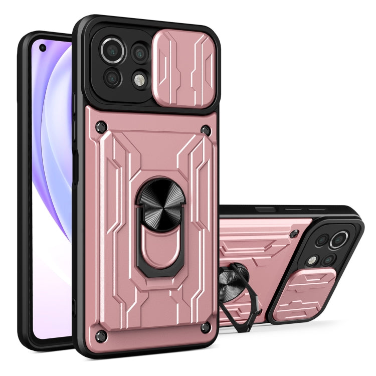 For Xiaomi Mi 11 Lite Sliding Camshield Card Phone Case