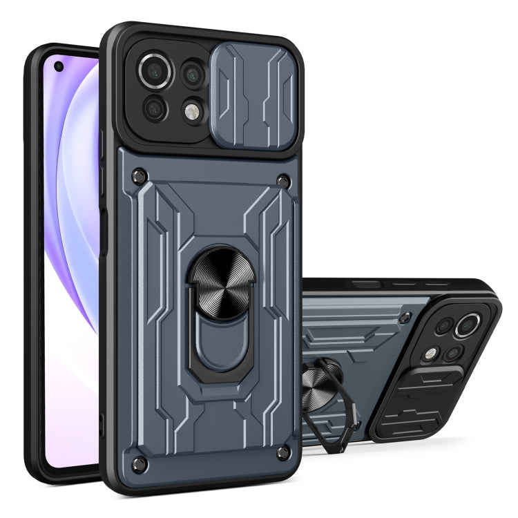 For Xiaomi Mi 11 Lite Sliding Camshield Card Phone Case
