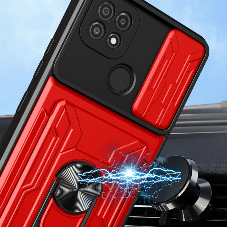 For OPPO Realme C20 / C21 Sliding Camshield Card Phone Case