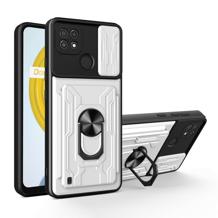 For OPPO Realme C20 / C21 Sliding Camshield Card Phone Case