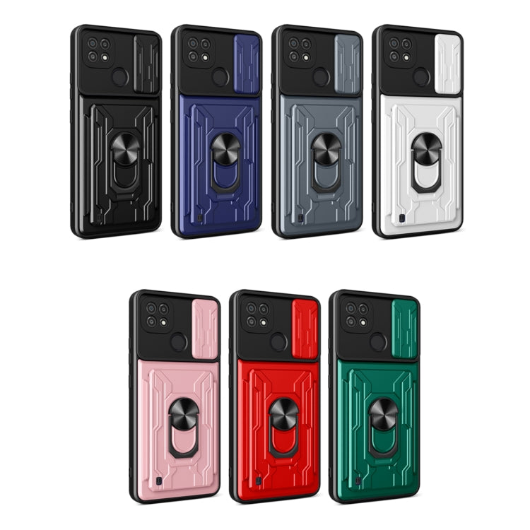 For OPPO Realme C20 / C21 Sliding Camshield Card Phone Case