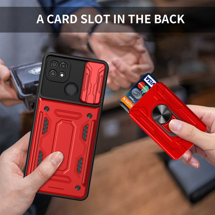 For OPPO Realme C20 / C21 Sliding Camshield Card Phone Case