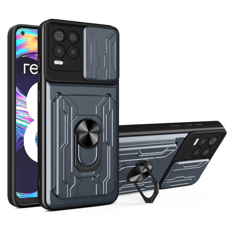 For OPPO Realme 8 / 8 Pro Sliding Camshield Card Phone Case