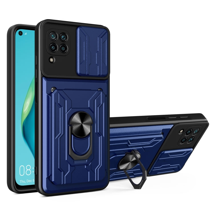 For Huawei P40 Lite Sliding Camshield Card Phone Case