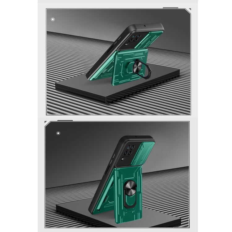 For Huawei P40 Lite Sliding Camshield Card Phone Case