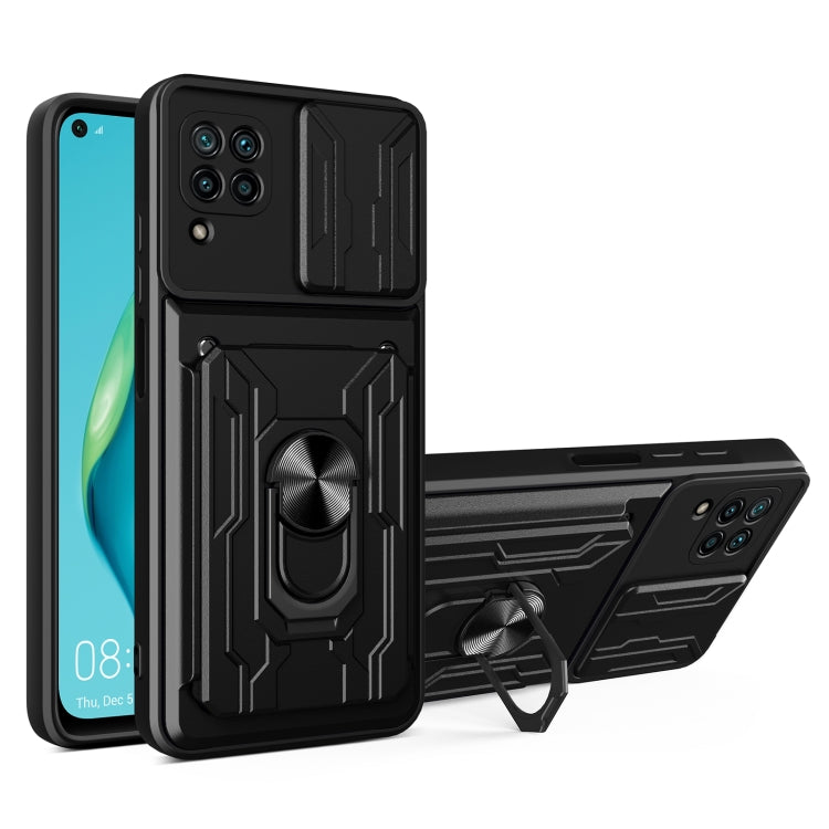 For Huawei P40 Lite Sliding Camshield Card Phone Case