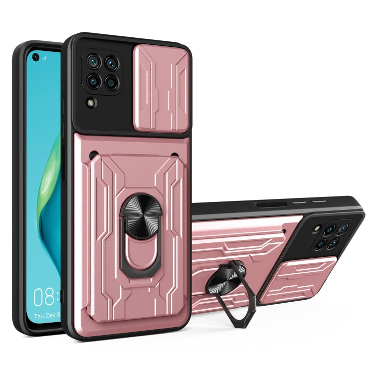 For Huawei P40 Lite Sliding Camshield Card Phone Case