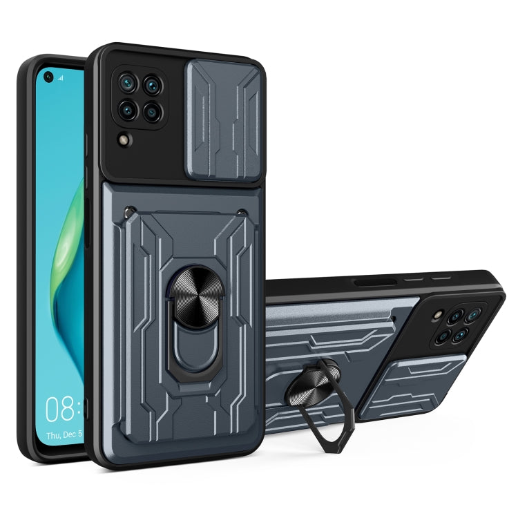 For Huawei P40 Lite Sliding Camshield Card Phone Case