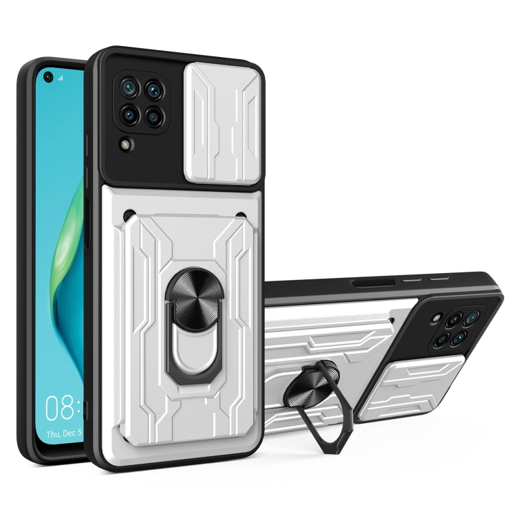 For Huawei P40 Lite Sliding Camshield Card Phone Case