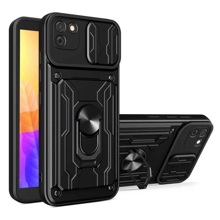 For Huawei Y5p Sliding Camshield Card Phone Case