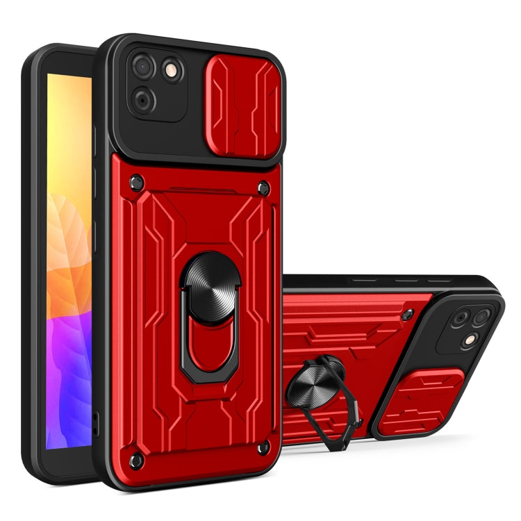 For Huawei Y5p Sliding Camshield Card Phone Case