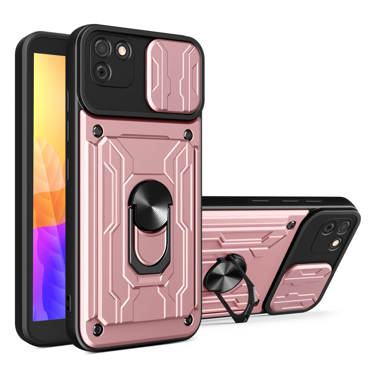 For Huawei Y5p Sliding Camshield Card Phone Case