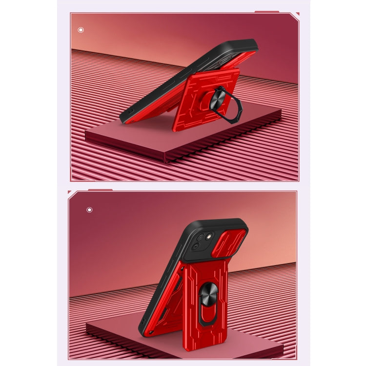 For Huawei Y5p Sliding Camshield Card Phone Case