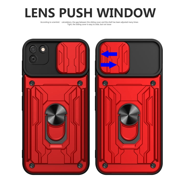 For Huawei Y5p Sliding Camshield Card Phone Case