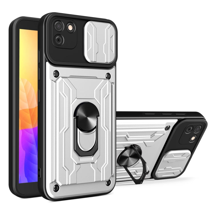 For Huawei Y5p Sliding Camshield Card Phone Case