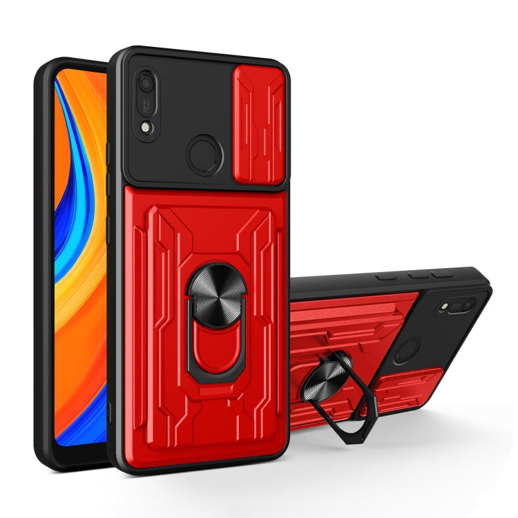 For Huawei Y6s / Enjoy 9e / Honor 8A Sliding Camshield Card Phone Case