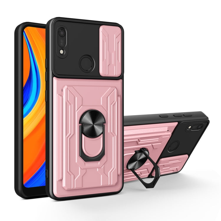 For Huawei Y6s / Enjoy 9e / Honor 8A Sliding Camshield Card Phone Case