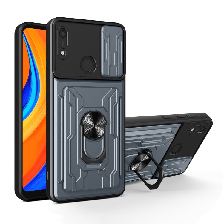 For Huawei Y6s / Enjoy 9e / Honor 8A Sliding Camshield Card Phone Case