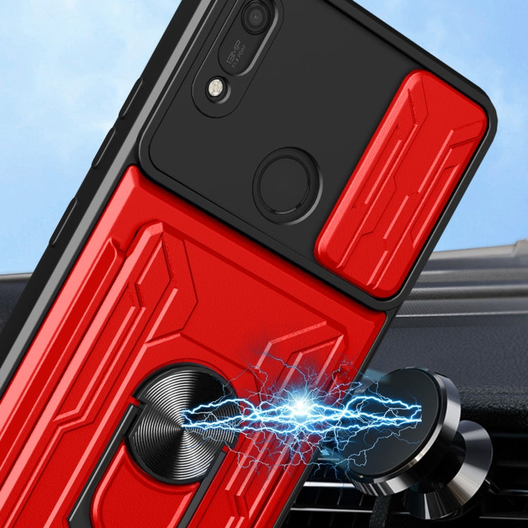 For Huawei Y6s / Enjoy 9e / Honor 8A Sliding Camshield Card Phone Case