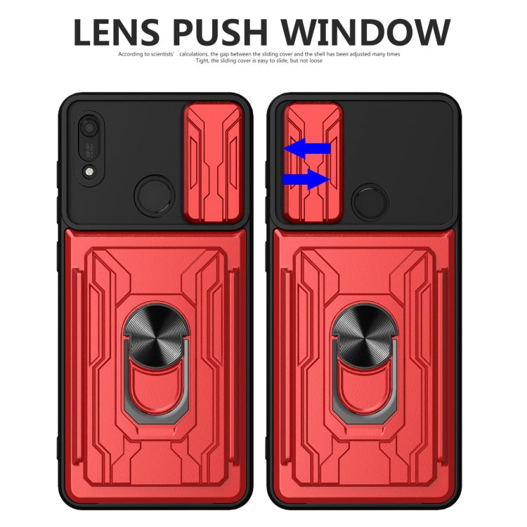 For Huawei Y6s / Enjoy 9e / Honor 8A Sliding Camshield Card Phone Case