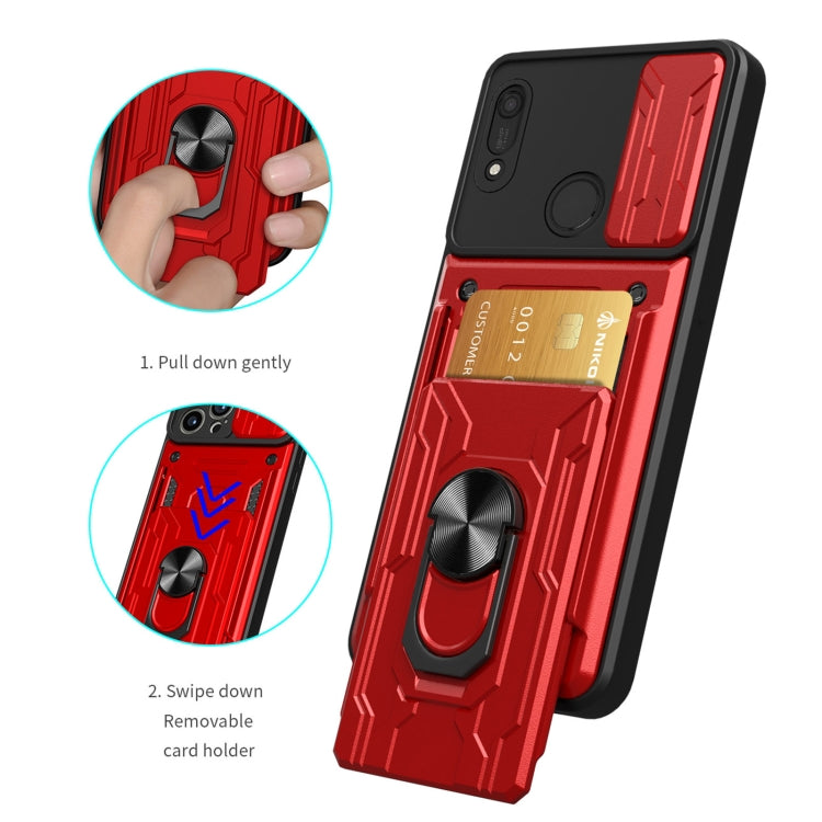 For Huawei Y6s / Enjoy 9e / Honor 8A Sliding Camshield Card Phone Case