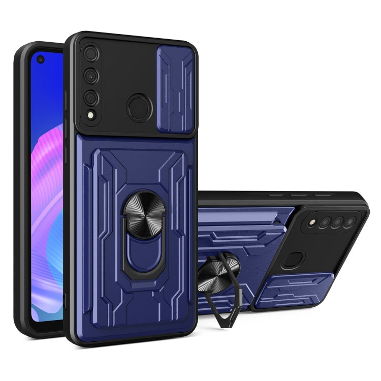 For Huawei Y7p Sliding Camshield Card Phone Case
