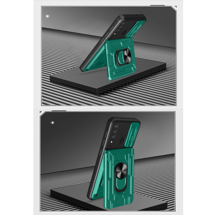 For Huawei Y7p Sliding Camshield Card Phone Case
