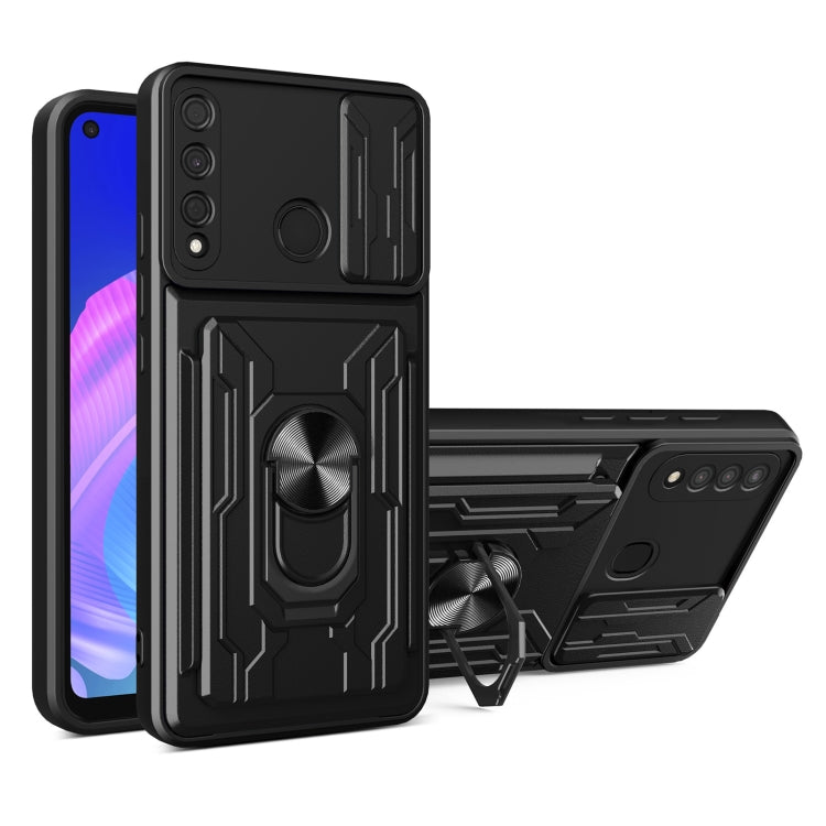 For Huawei Y7p Sliding Camshield Card Phone Case