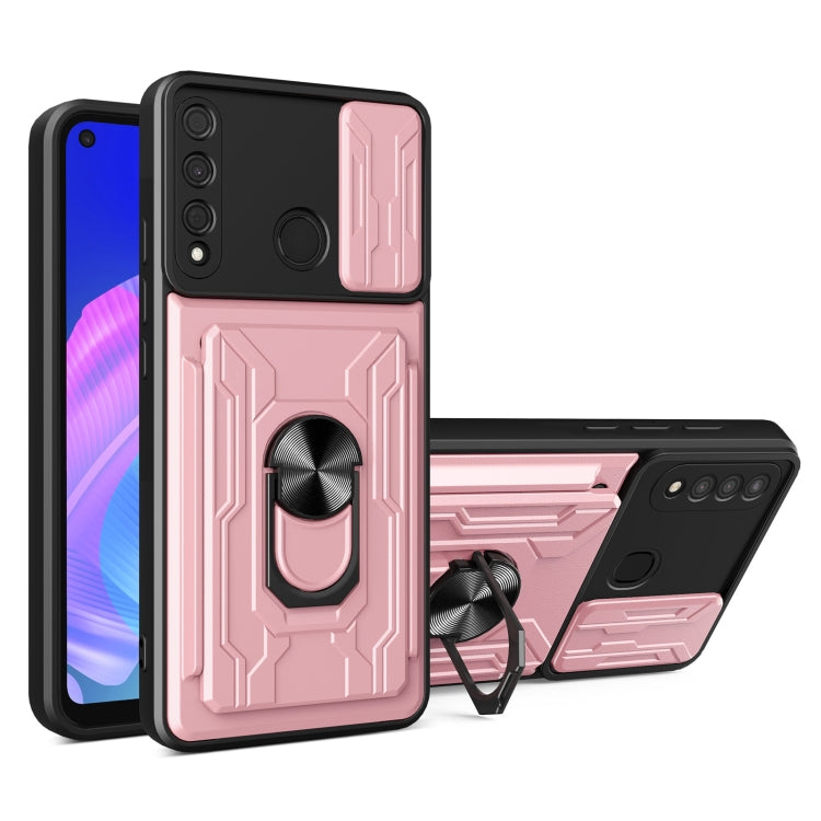 For Huawei Y7p Sliding Camshield Card Phone Case