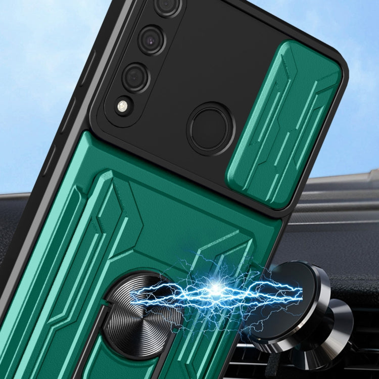 For Huawei Y7p Sliding Camshield Card Phone Case