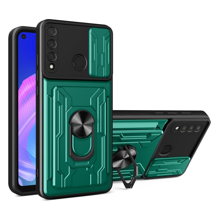 For Huawei Y7p Sliding Camshield Card Phone Case