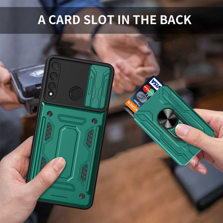 For Huawei Y7p Sliding Camshield Card Phone Case