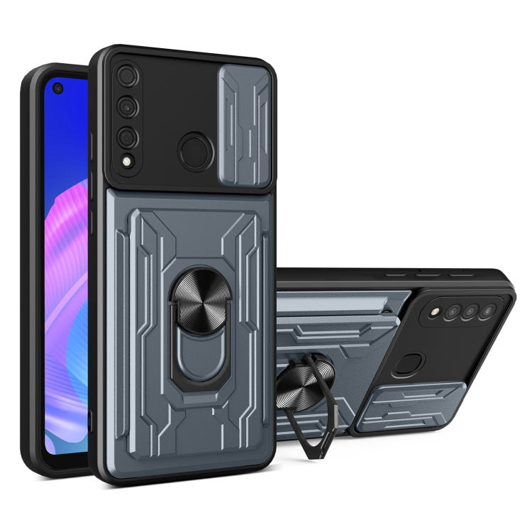 For Huawei Y7p Sliding Camshield Card Phone Case