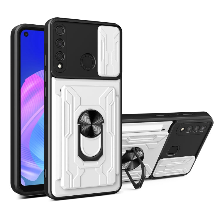 For Huawei Y7p Sliding Camshield Card Phone Case