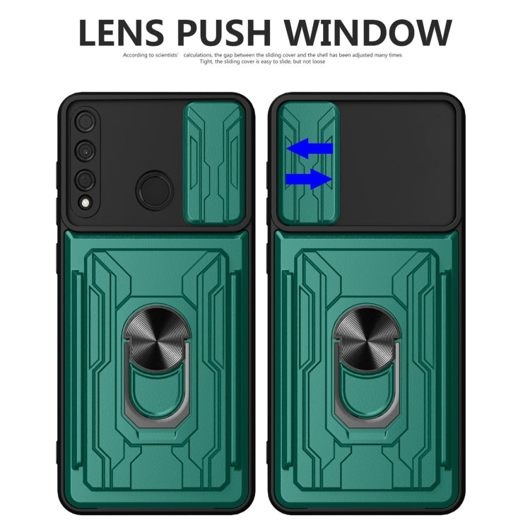 For Huawei Y7p Sliding Camshield Card Phone Case