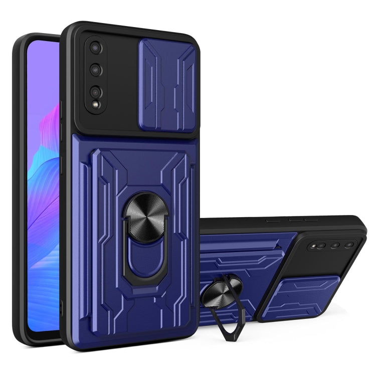 For Huawei Y8p Sliding Camshield Card Phone Case