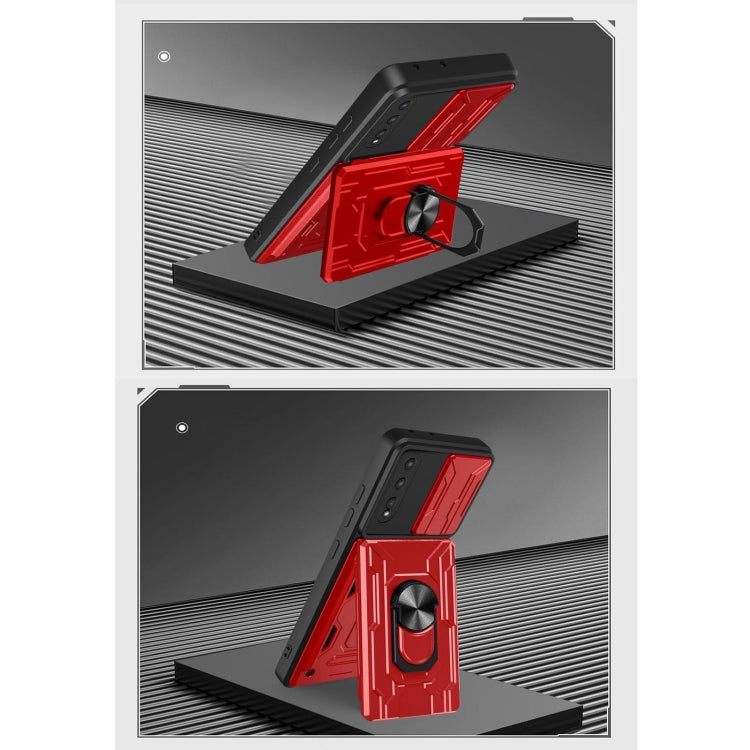 For Huawei Y8p Sliding Camshield Card Phone Case