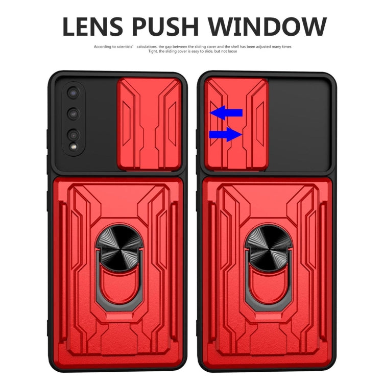 For Huawei Y8p Sliding Camshield Card Phone Case