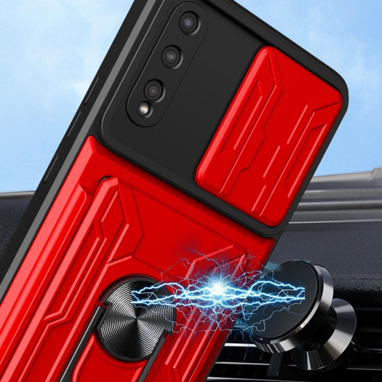 For Huawei Y8p Sliding Camshield Card Phone Case