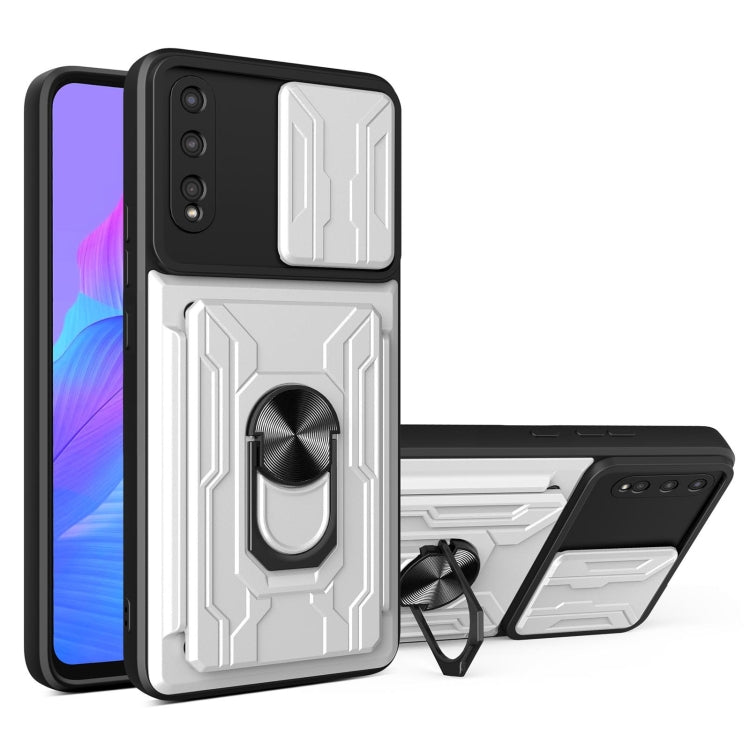 For Huawei Y8p Sliding Camshield Card Phone Case