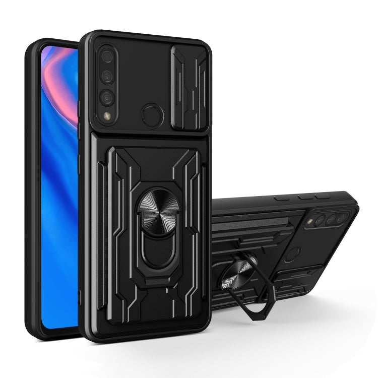 For Huawei P smart / Y9 Prime Sliding Camshield Card Phone Case