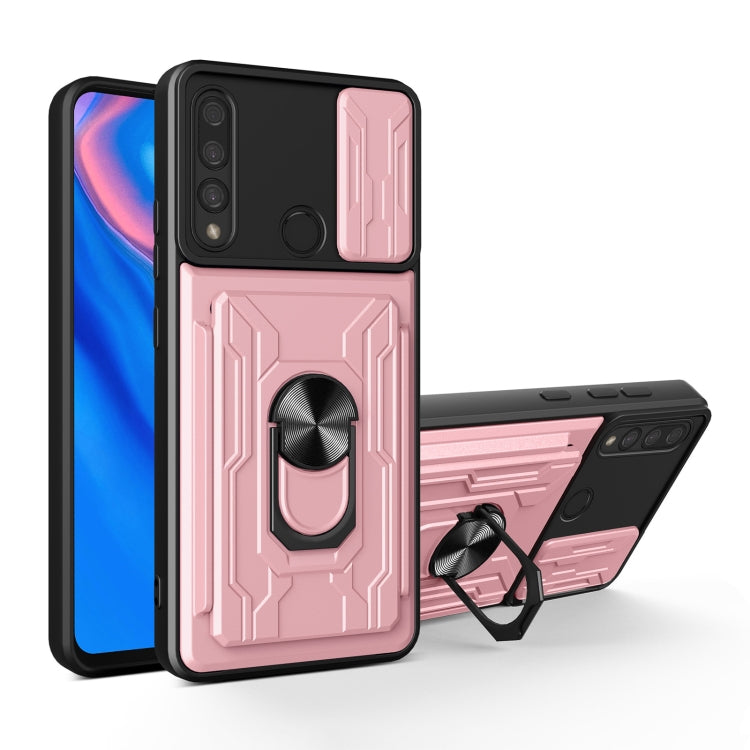 For Huawei P smart / Y9 Prime Sliding Camshield Card Phone Case