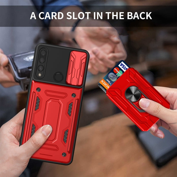For Huawei P smart / Y9 Prime Sliding Camshield Card Phone Case