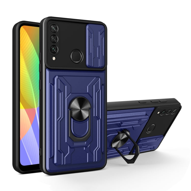 For Huawei Y6p Sliding Camshield Card Phone Case