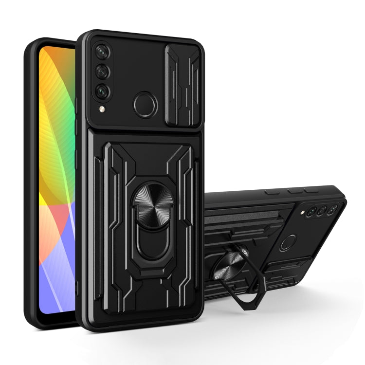 For Huawei Y6p Sliding Camshield Card Phone Case
