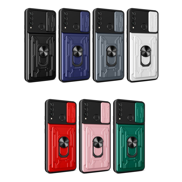 For Huawei Y6p Sliding Camshield Card Phone Case
