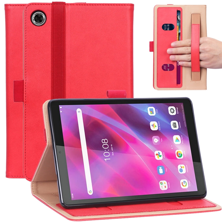 For Lenovo Tab M8 HD TB-8505F / Tab M8 3rd Gen WY-2099 Retro Texture PU Leather Tablet Case with Card Slots & Hand Strap